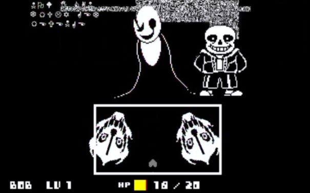 undertale同人戰鬥-和平線sans與gaster_嗶哩嗶哩 (゜-゜)つロ 乾杯