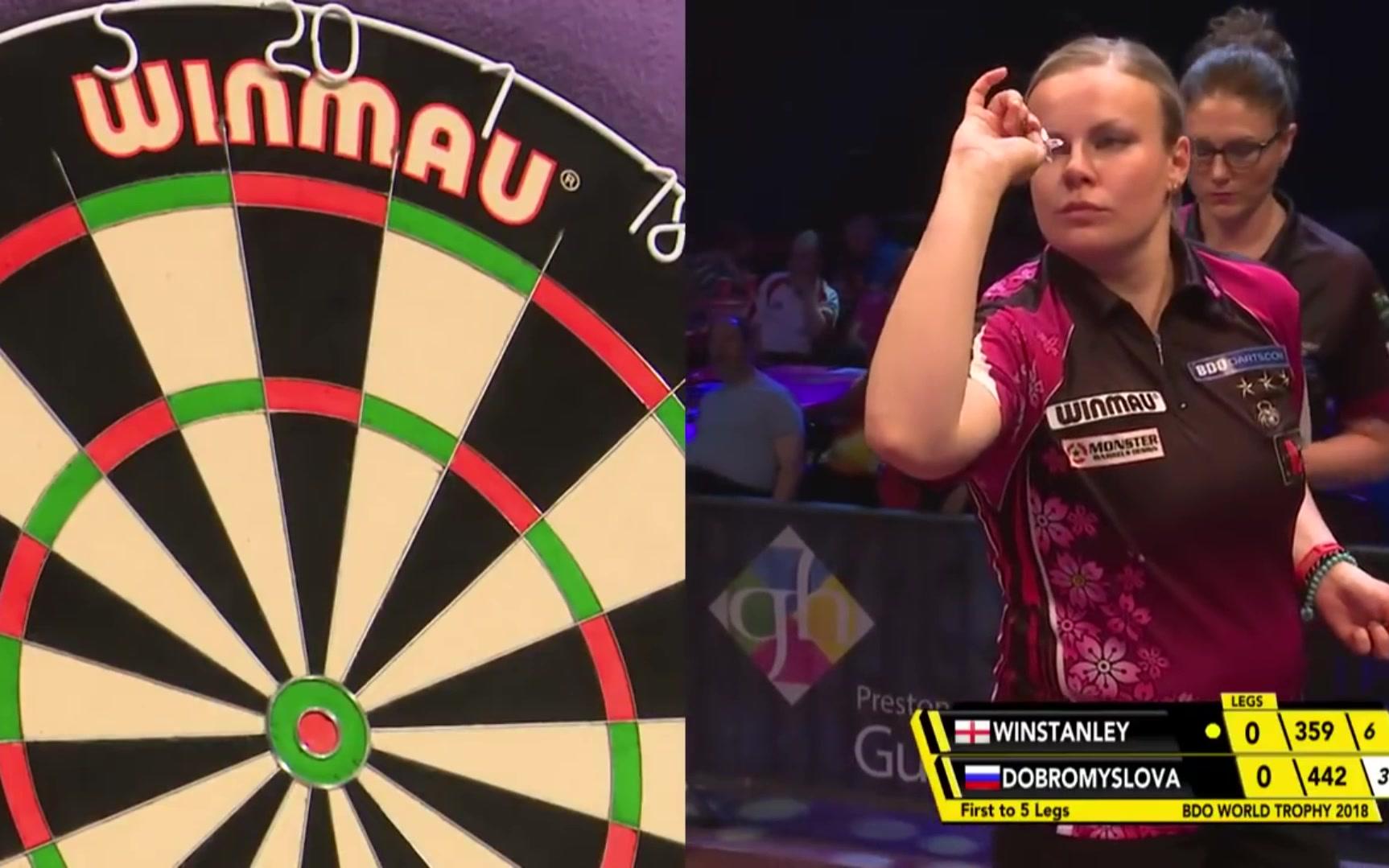 (老陆)2018 bdo飞镖世界杯女子组半决赛 lorraine winstanley