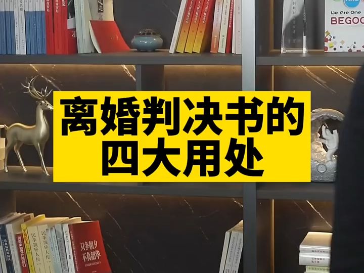 离婚判决书的四大妙用:丢了它,你可能会错过这些重要事项!哔哩哔哩bilibili