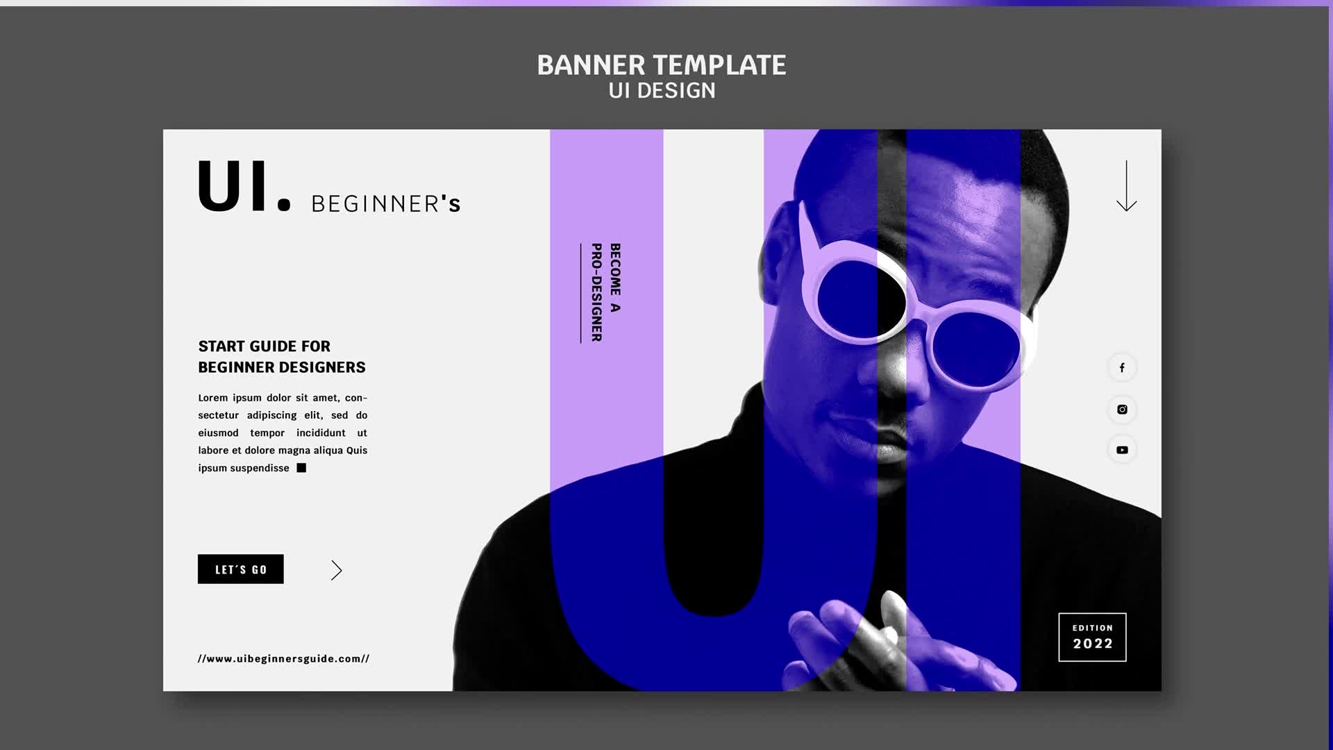 时尚潮流艺术男装运动网站ui网页banner海报版式设计模板psd素材