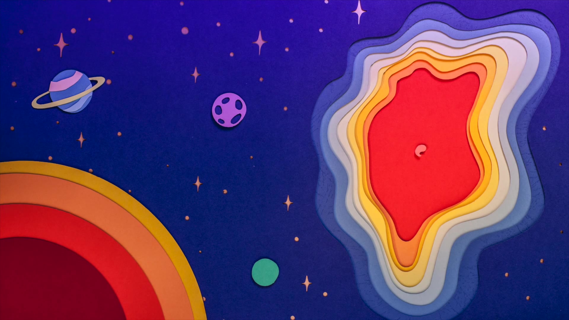 创意定格动画纸片的旅程