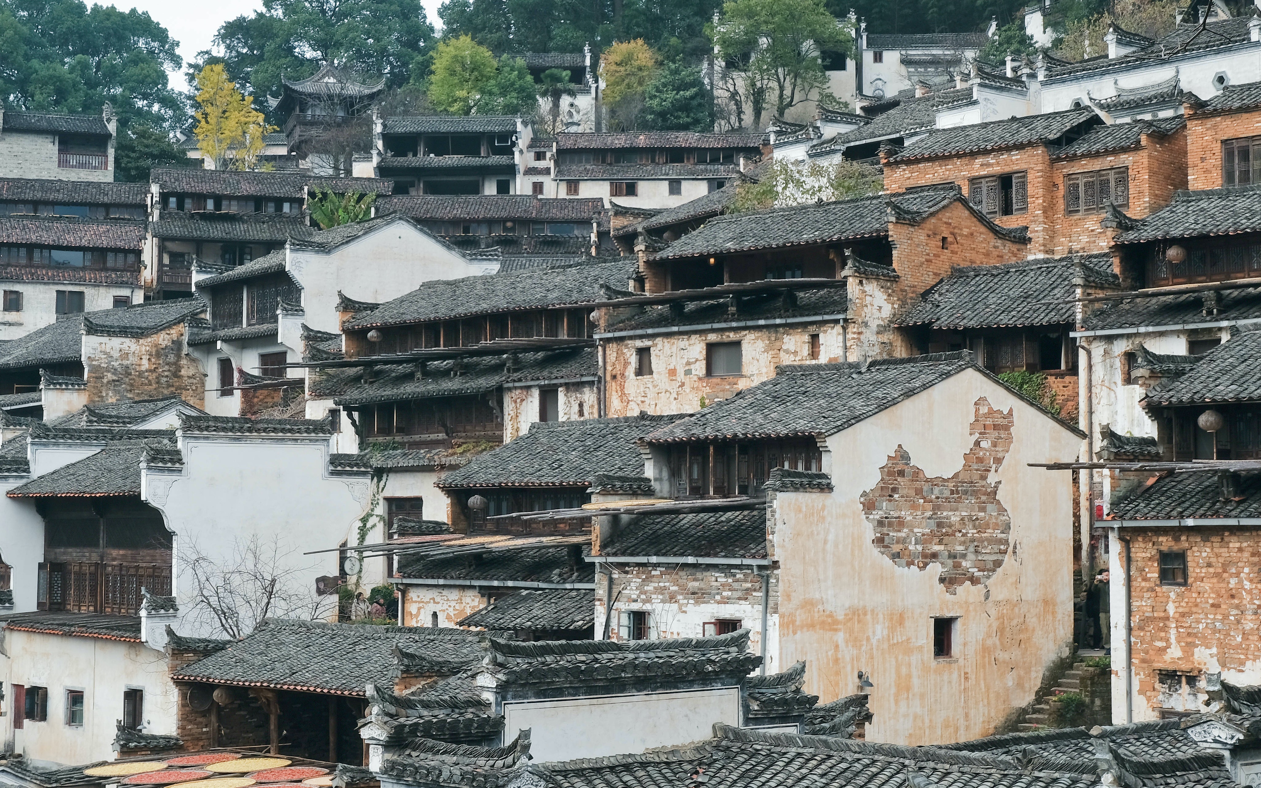 「旅拍短片」江西婺源篁岭晒秋哔哩哔哩bilibili