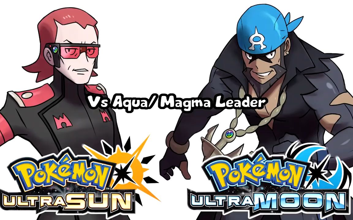 pokémon ultra sun & ultra moon - team magma & aqua leader