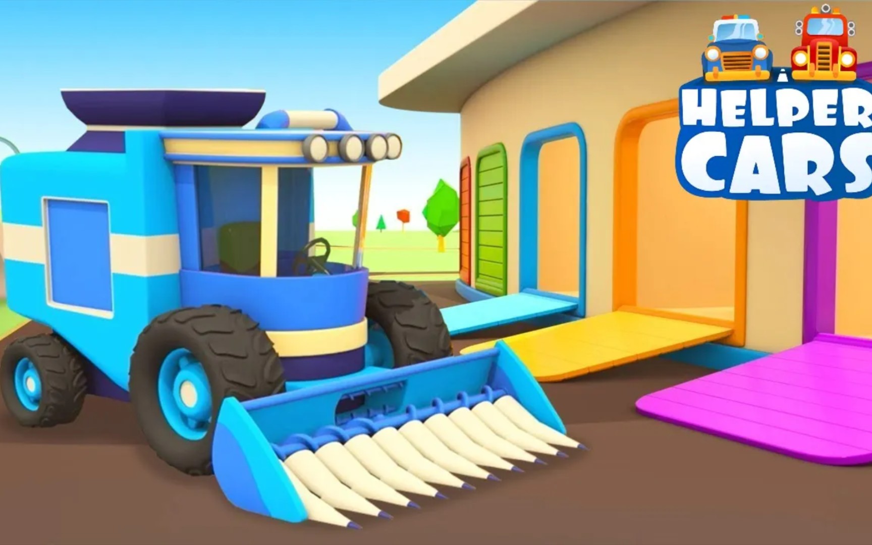 farm vehicles for kids 宝宝英语动画 英语启蒙 工程车 车辆 收割机 英文动画哔哩哔哩bilibili