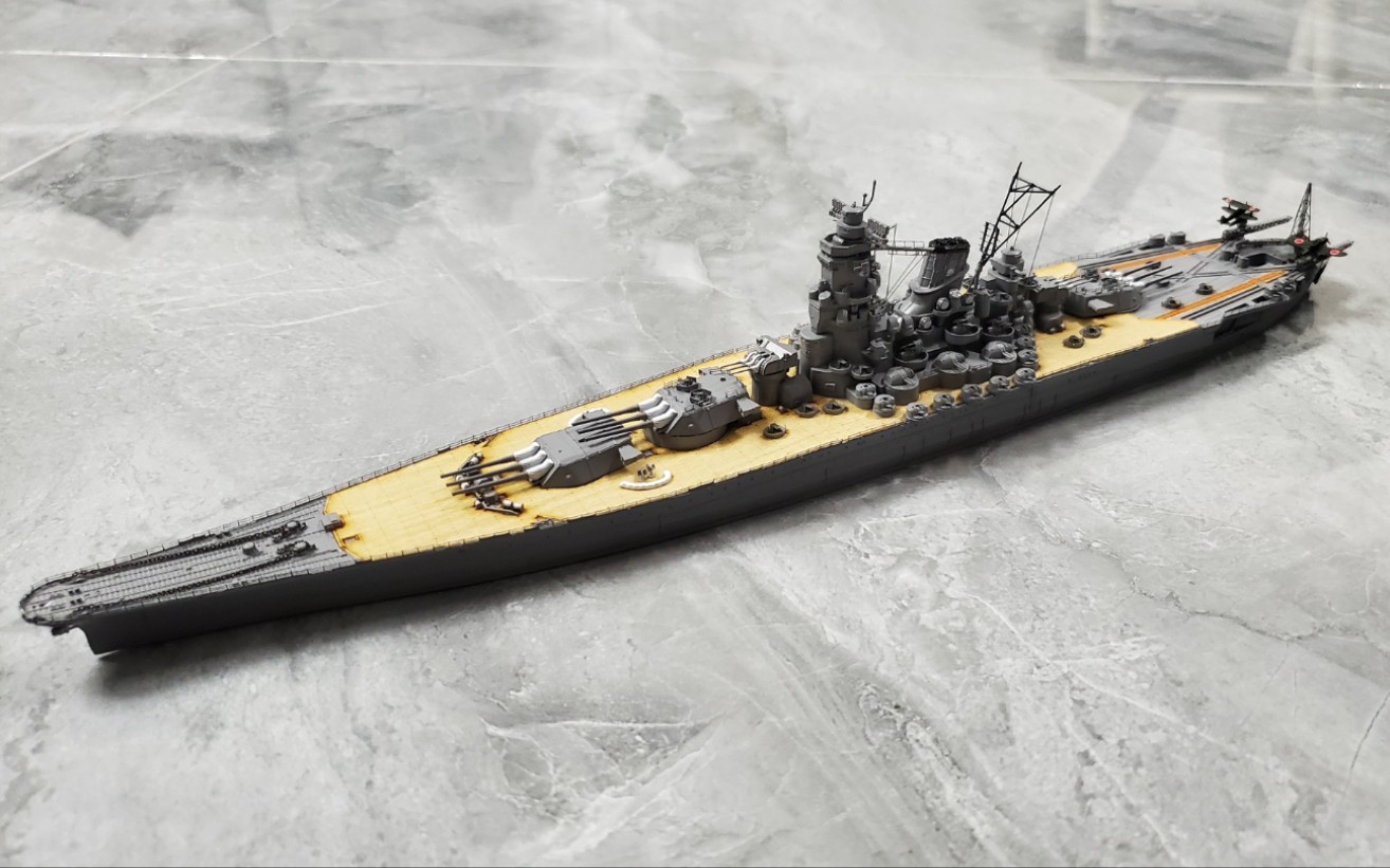pitroad1/700比例 大和级战列舰模型直做