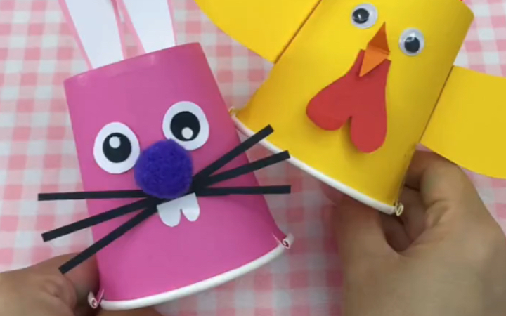 会跳的纸杯小鸡