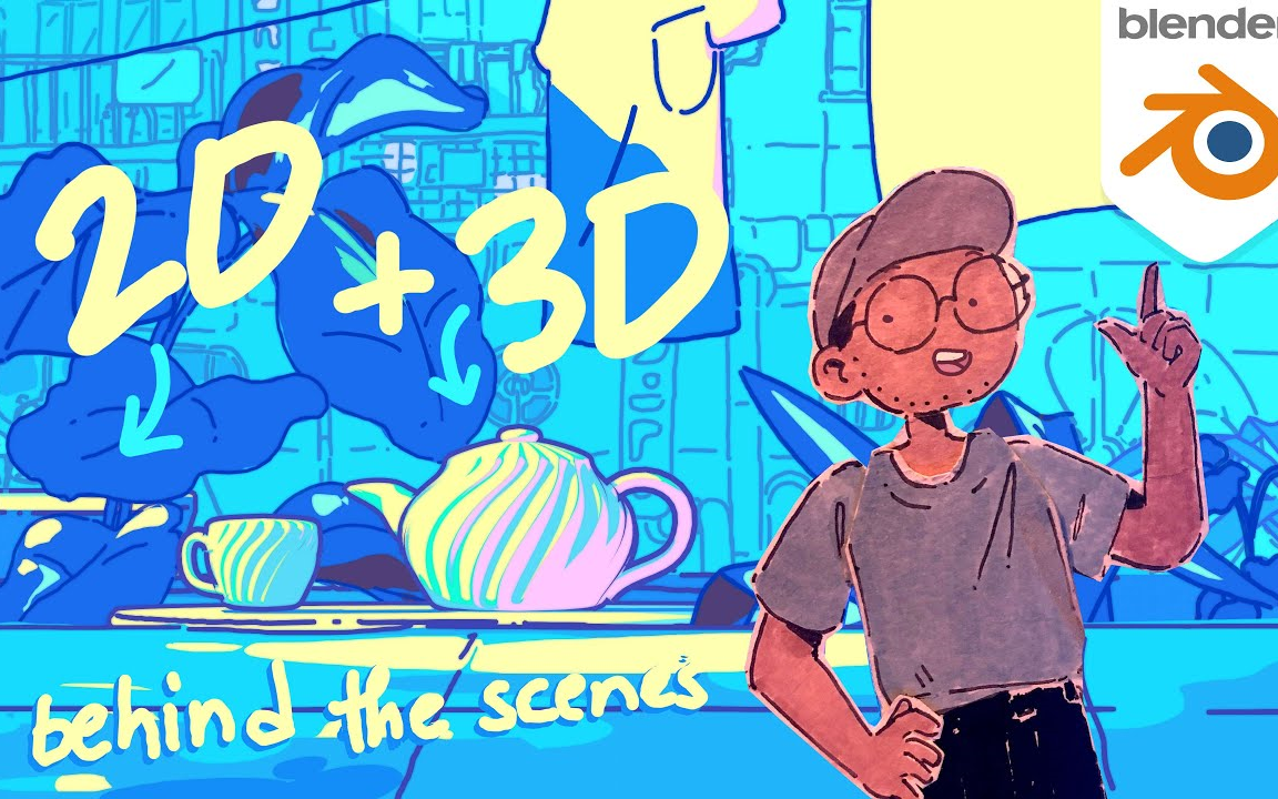 使用Blender制作风格化2D、3D动画!哔哩哔哩bilibili