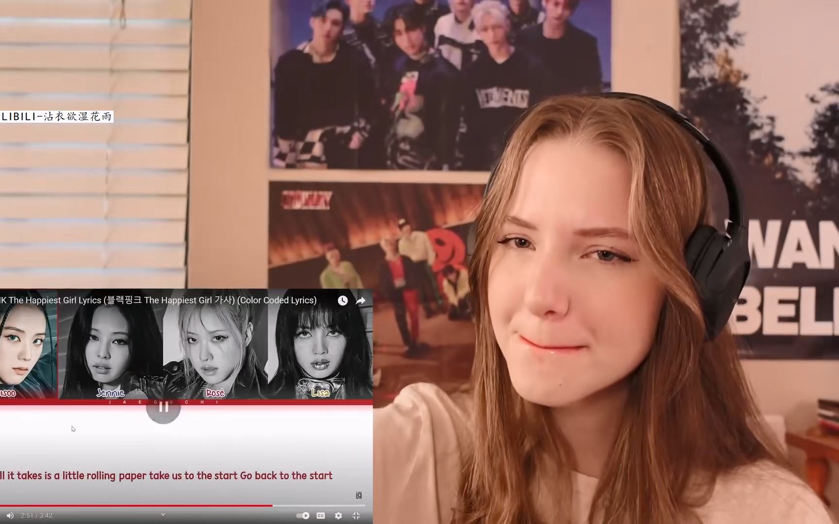 [图]新人小姐姐！[中字]The happiest girl-BLACKPINK -reaction [Jamie lynn reacts]