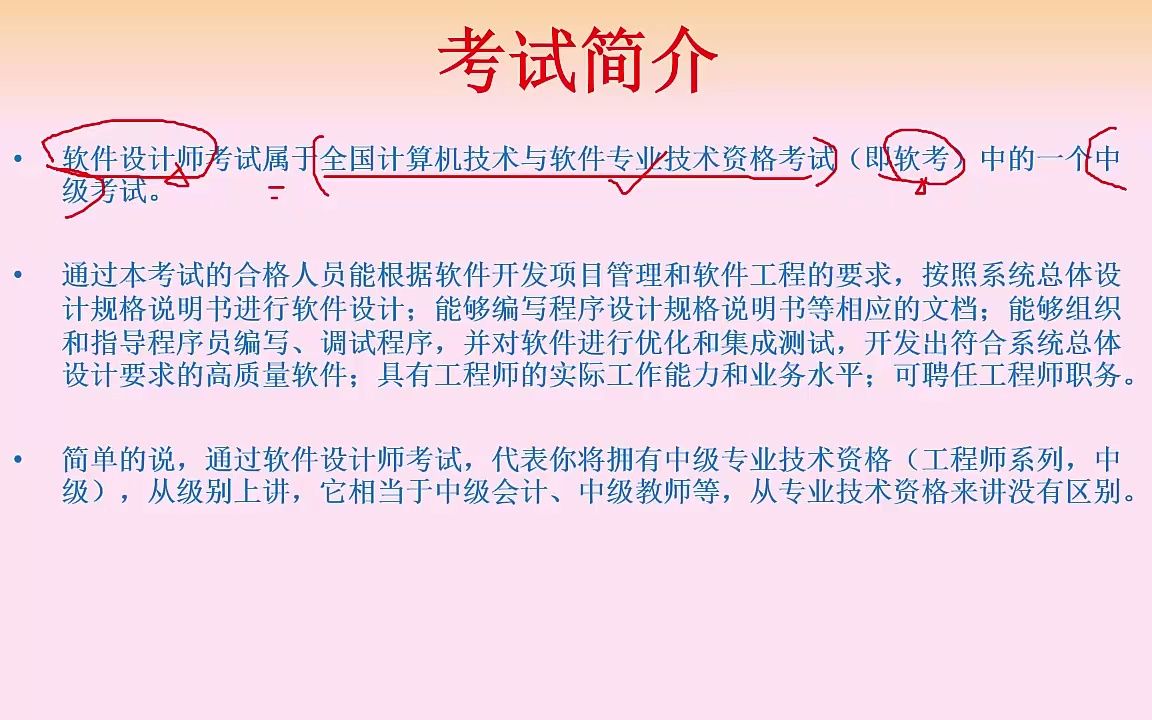 [图]课时01考试介绍-报名-证书价值-考试科目（软考中级软件设计师--西塞）