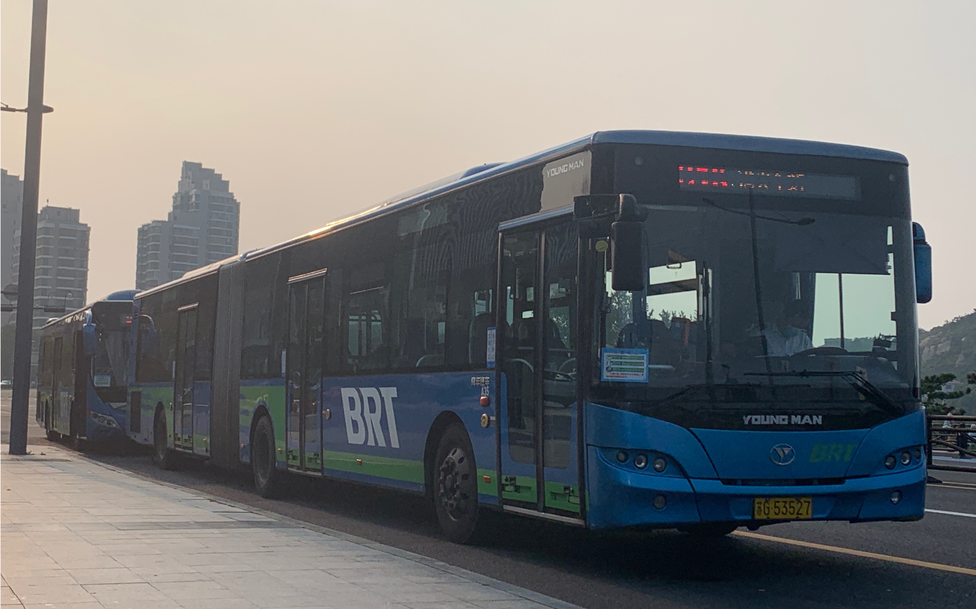 连云港快速公交b1k线 在海一方--连云港火车站 全程前方展望pov