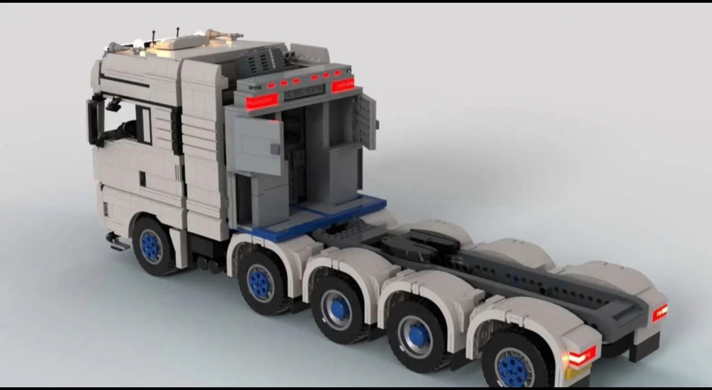 乐高曼恩tgx五轴拖头积木moc