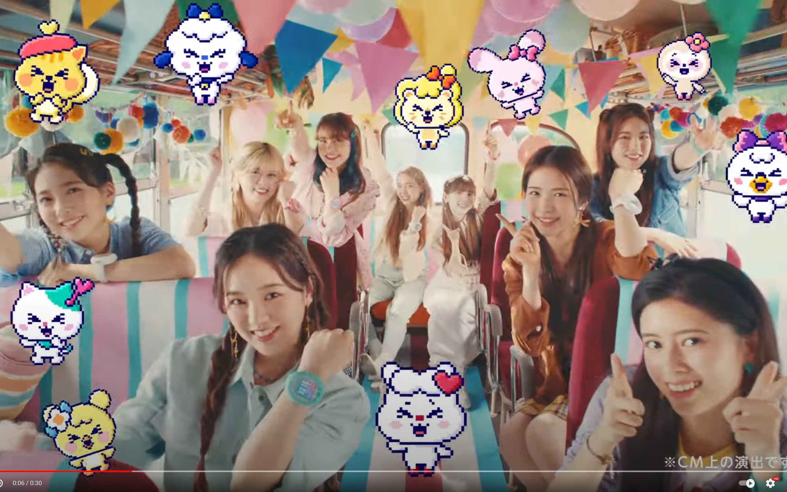 niziu新曲「wonder dream」[tamagotchi x niziu] 联动角色,广告拍摄