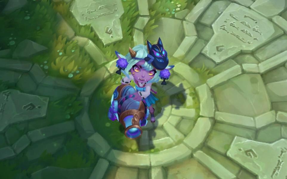 【lol】小炮灵魂莲华雪落炫彩皮肤演示