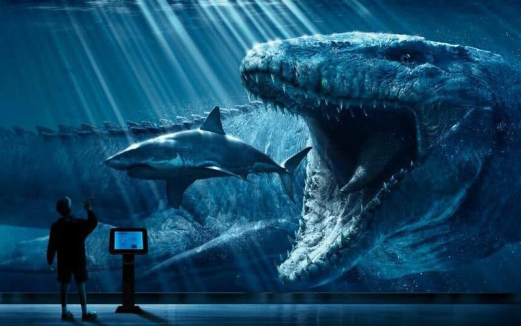 [dc2/侏罗纪世界]自制模型展示 沧龙(沧斯拉)重置版v2