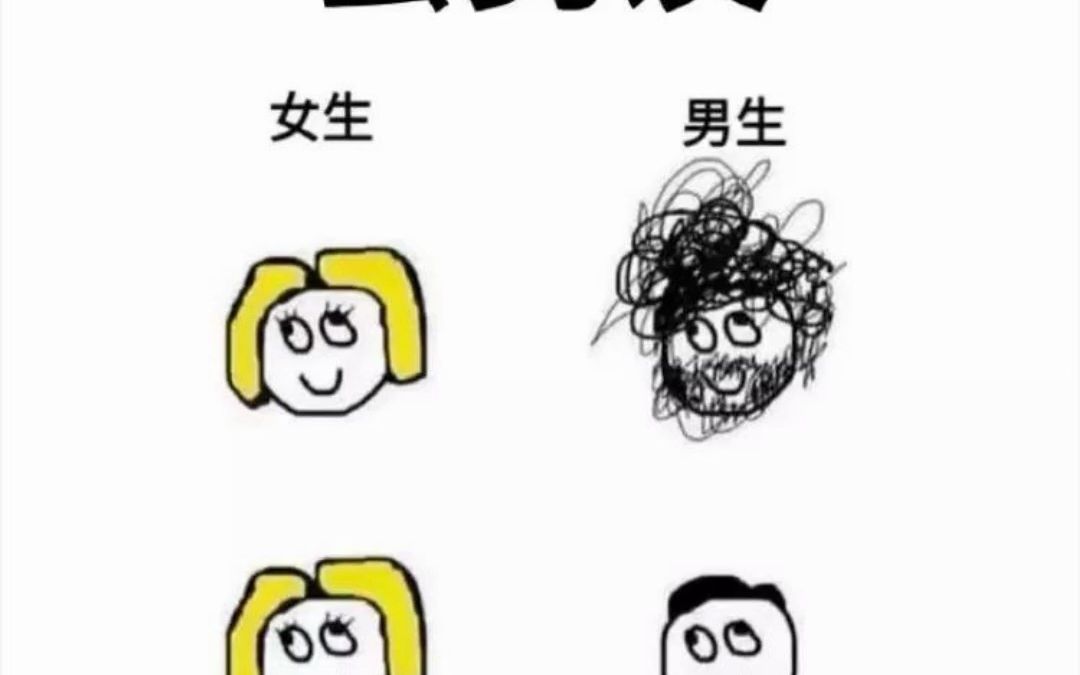 男生理发vs女生理发猫图片