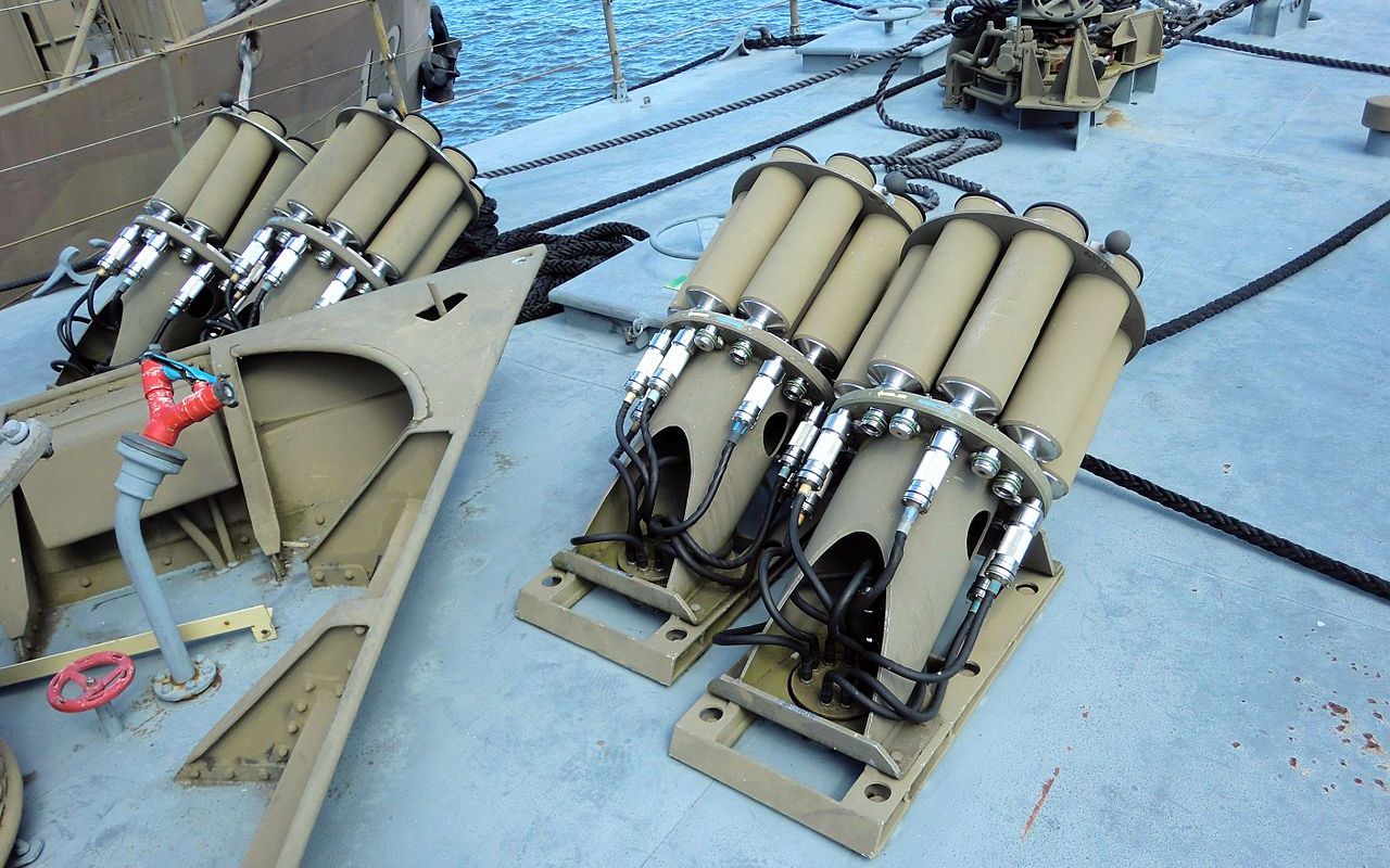 瑞典asw601反潜深弹发射器