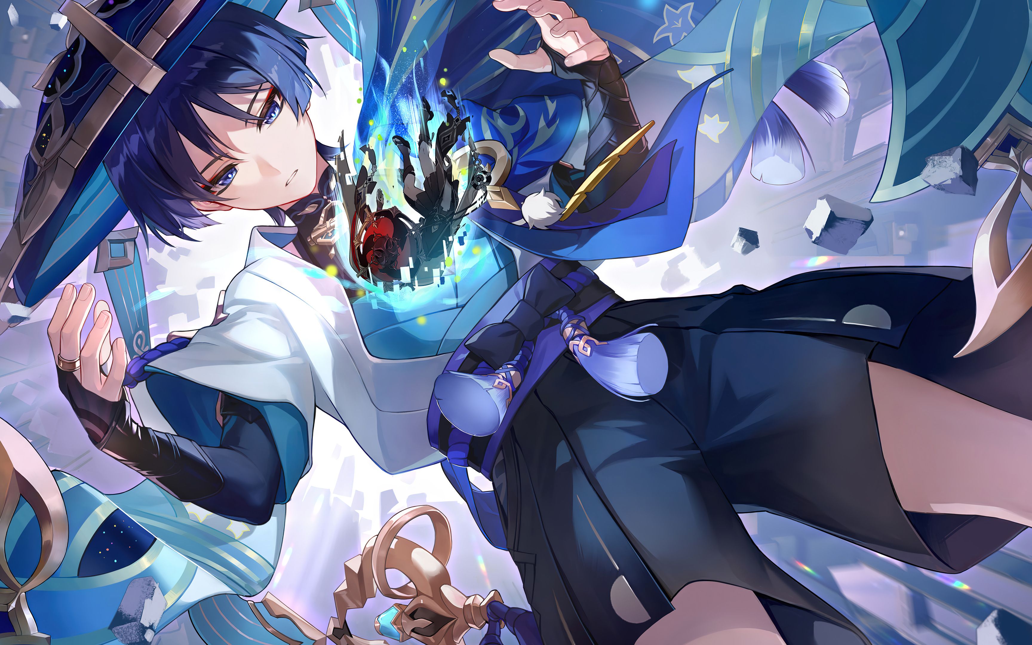 散兵pv第一章 被蒙骗的旅行者,愚人众博士与布耶尔的交易,旅行者命悬