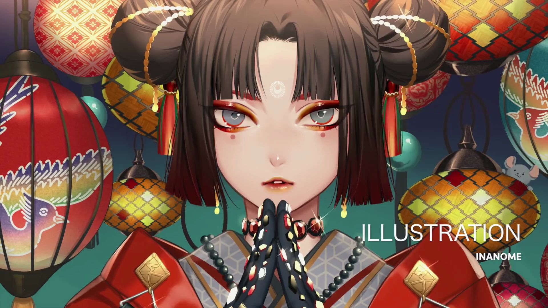 这是一封来自霓虹国的新年贺卡!和风元素 撞色的搭配太让人心动了!