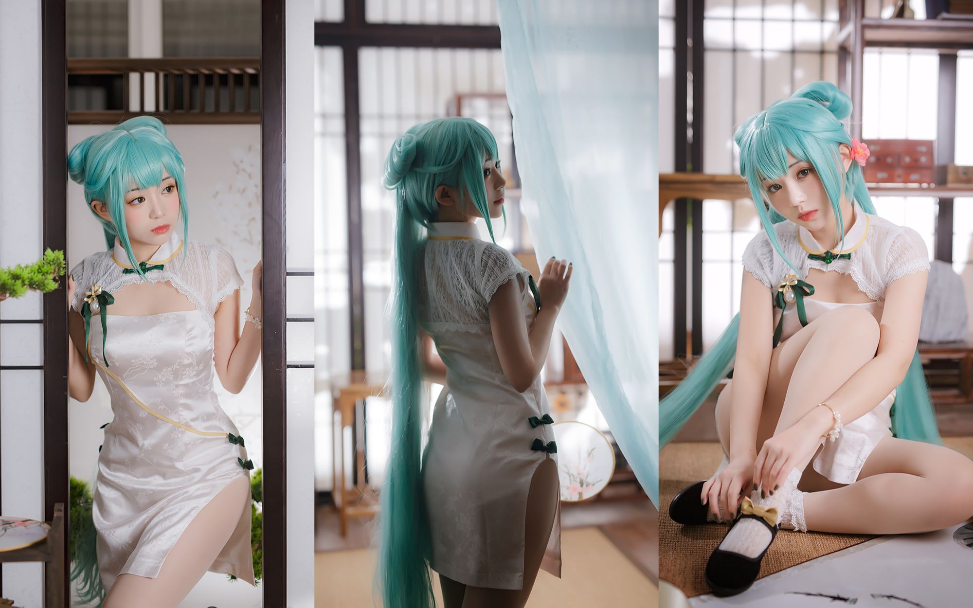 [图]【初音未来•韶华】手办裸妆怎么化？来看看自然清新的二次元cosplay妆面！