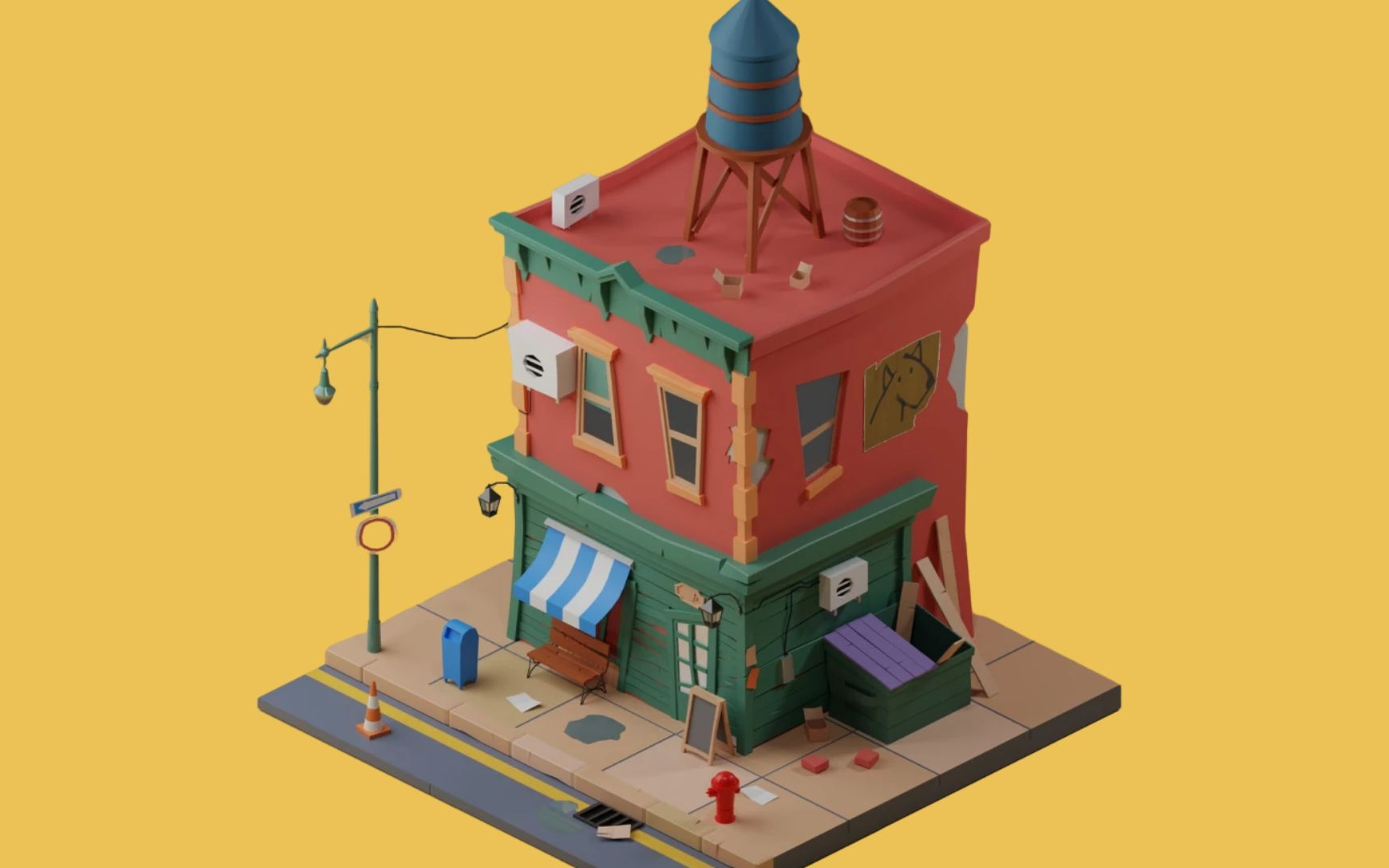 小房子2-建模中 王者模型分享