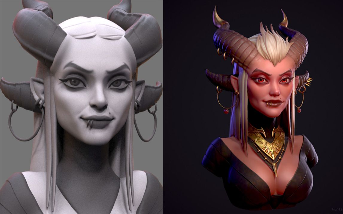 活动  【zbrush人物雕刻】万物"球"开始,魔女3d角色人物雕刻