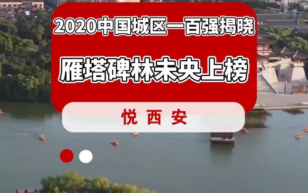 2020中国城区一百强揭晓,雁塔碑林未央上榜!你觉得雁塔区为什么排名这么靠前呢?哔哩哔哩bilibili