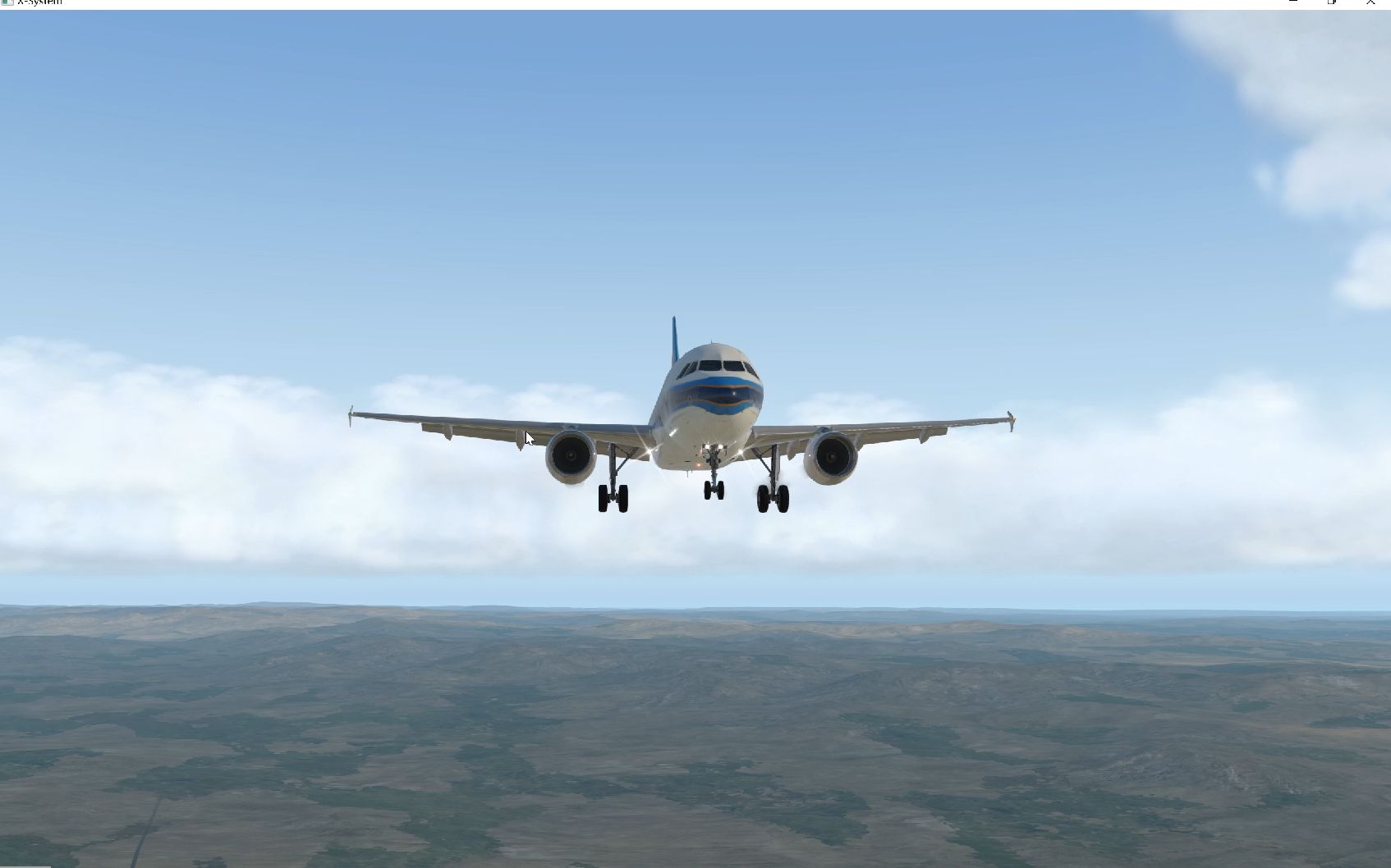 【x-plane11】a319落地乌兰巴托国际机场