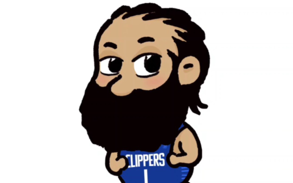 nba快船队/哈登/卡通头像