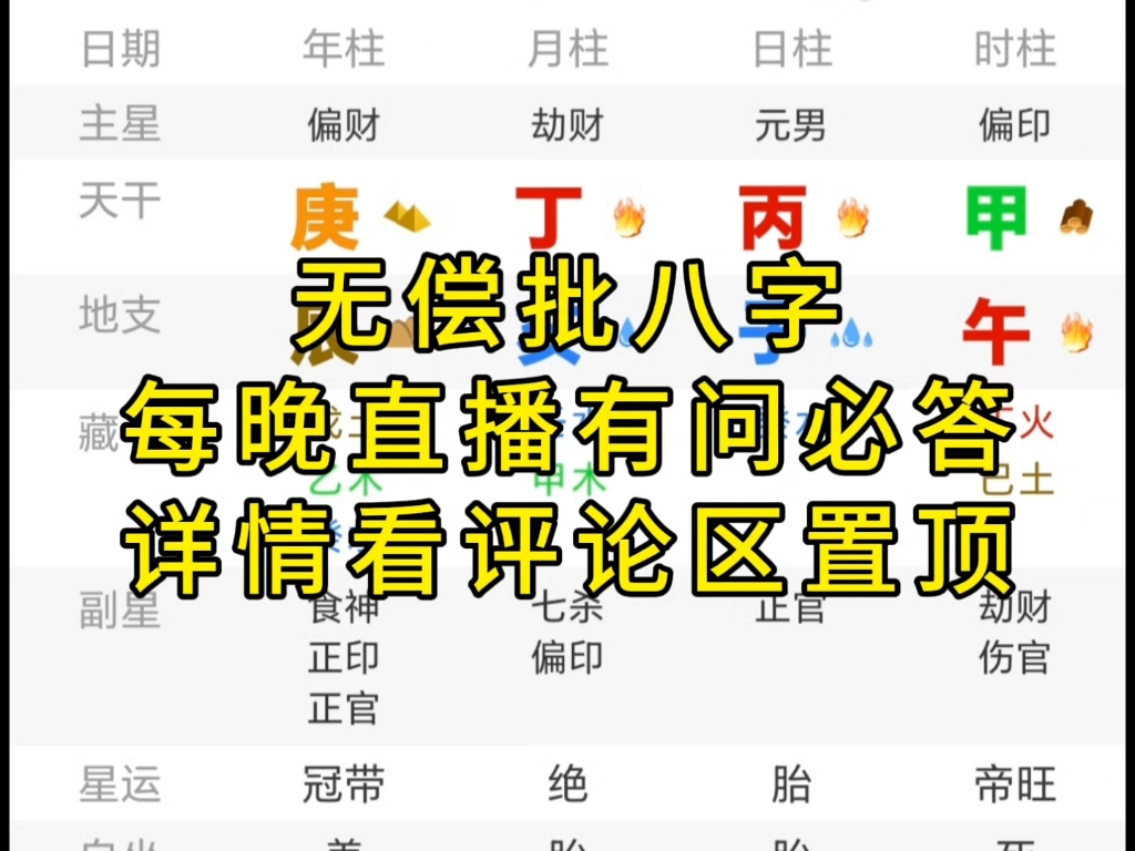 无偿批八字哔哩哔哩bilibili