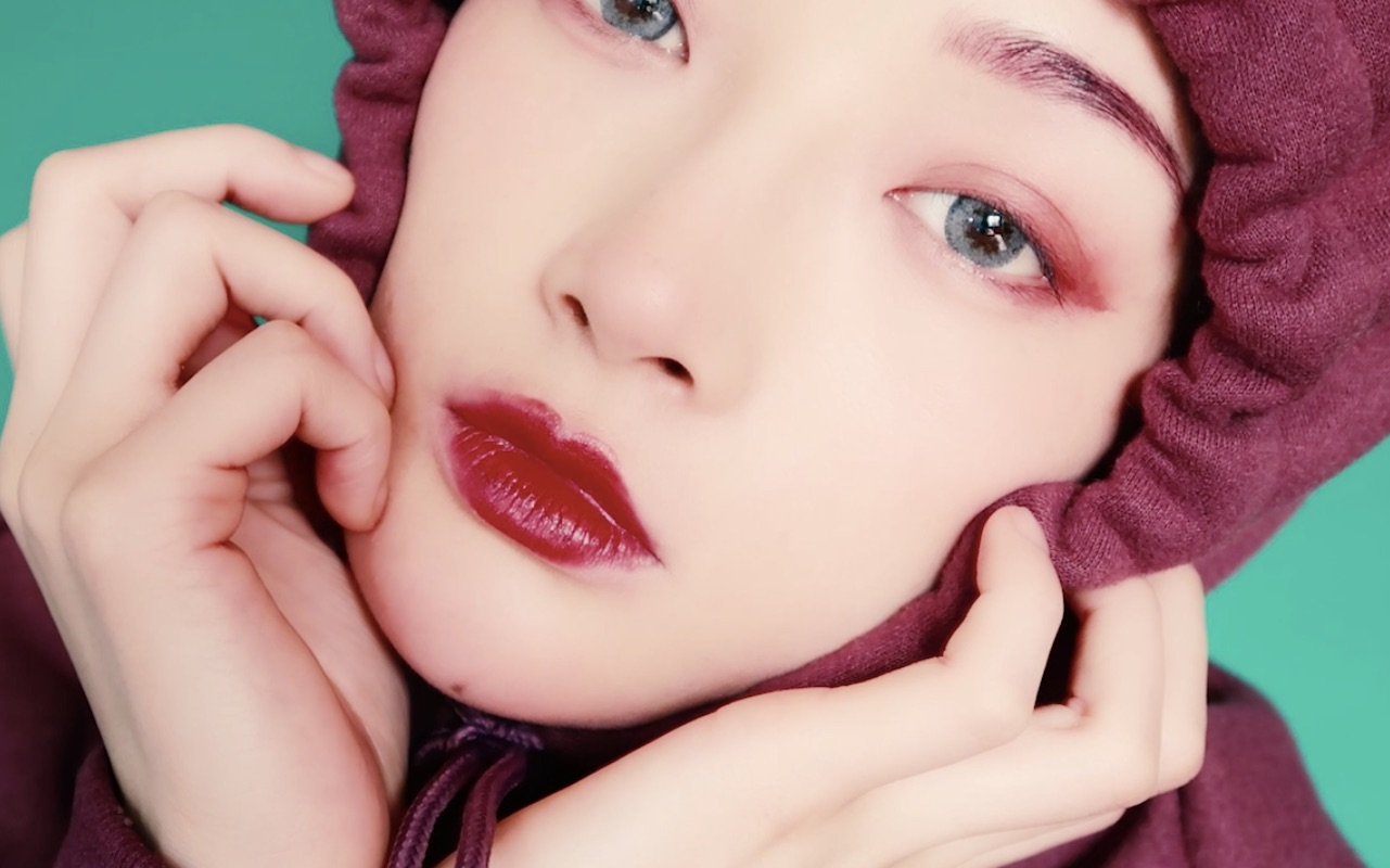 【r】一支口红全脸妆_哔哩哔哩 (゜-゜)つロ 干杯~-bilibili