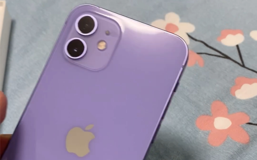哈哈哈,喜提iphone12 紫色版