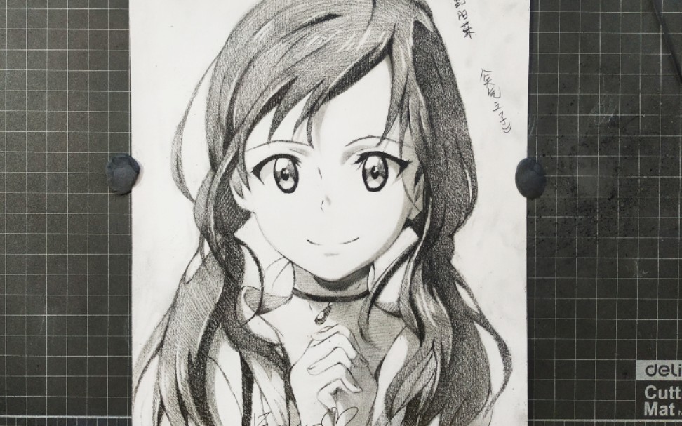 手绘280分钟画出天野阳菜比起晴天我更需要阳菜你啊即便是生活充斥着