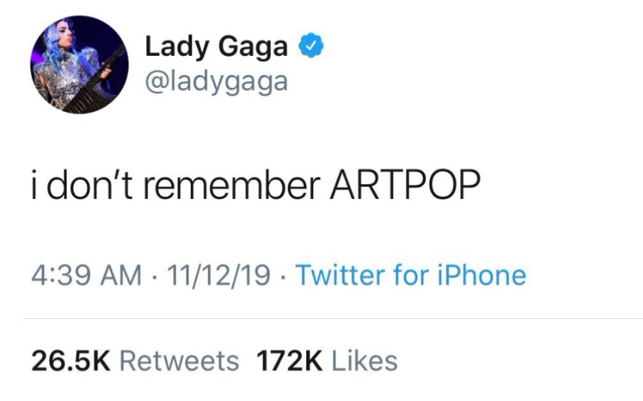 [图]【Lady Gaga】老鳖本人当年对《ARTPOP 》中歌曲的解释，即使老鳖已经“不记得你”了，鳖屎们也会爱你的❤️