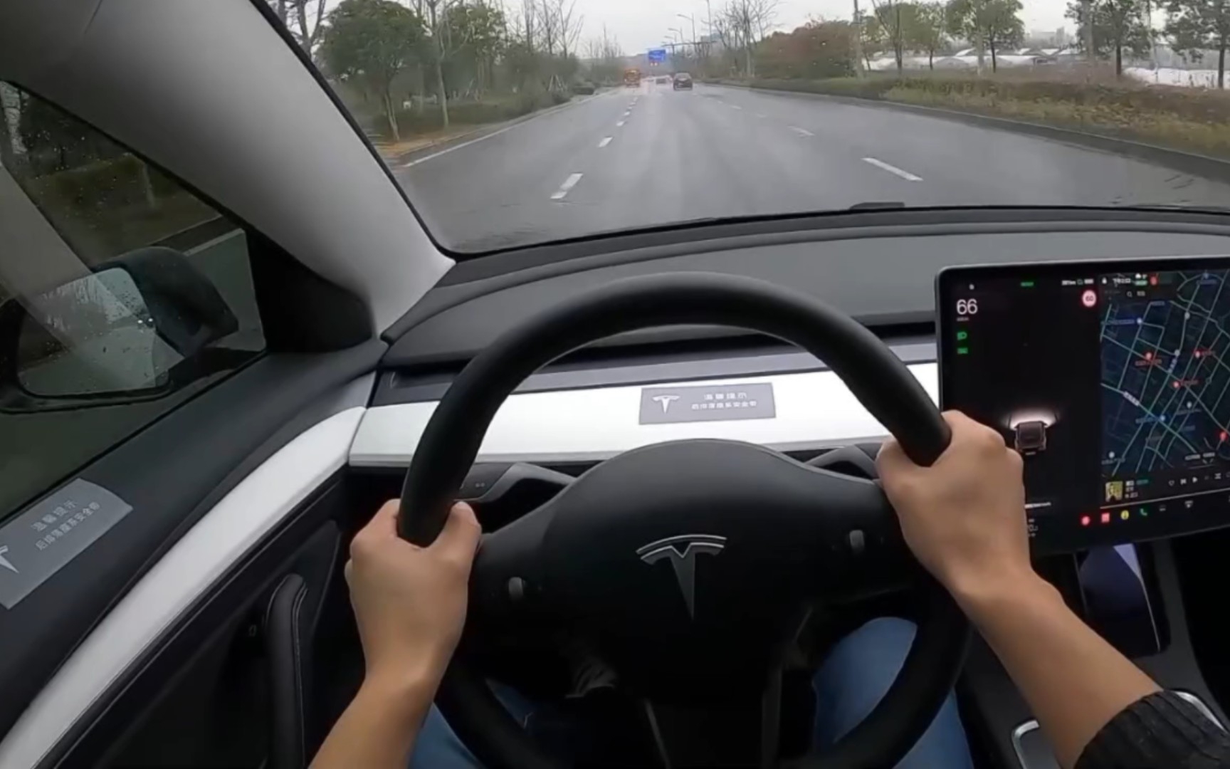 【特斯拉model3】第一视角驾驶,驾驶操控性确实很好!(1)