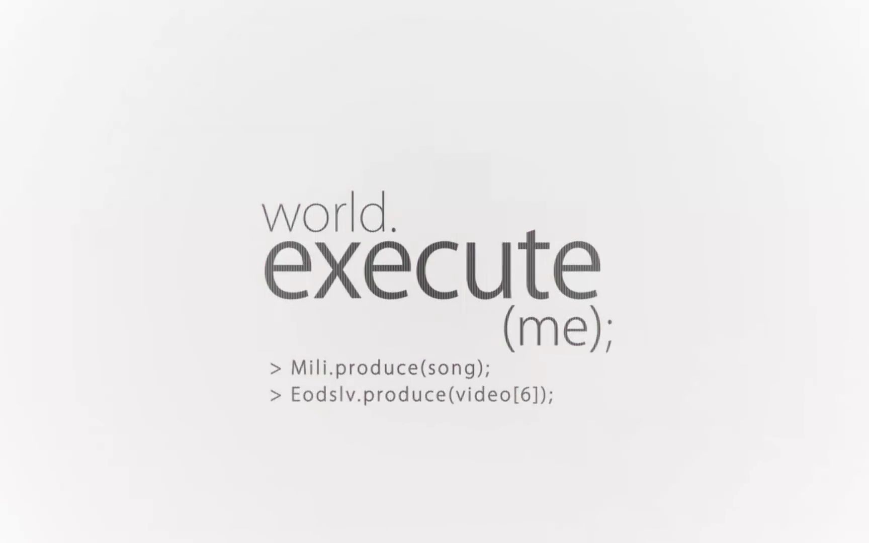 [图]【Eodslv】world.execute(me);（完整版）【同人PV】