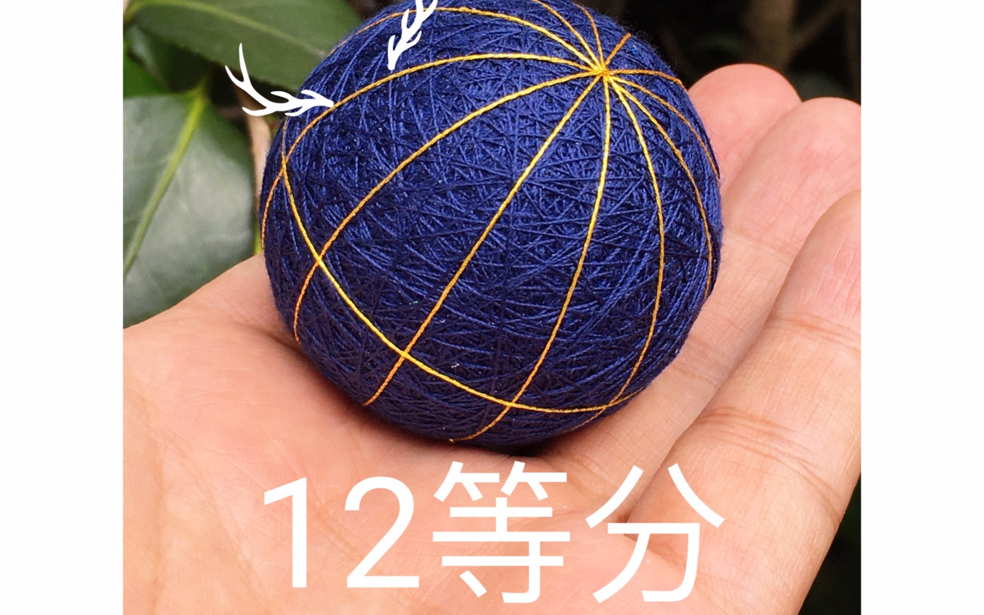 手鞠球分12等分(绕线部分)菊式基础教程 入门级别