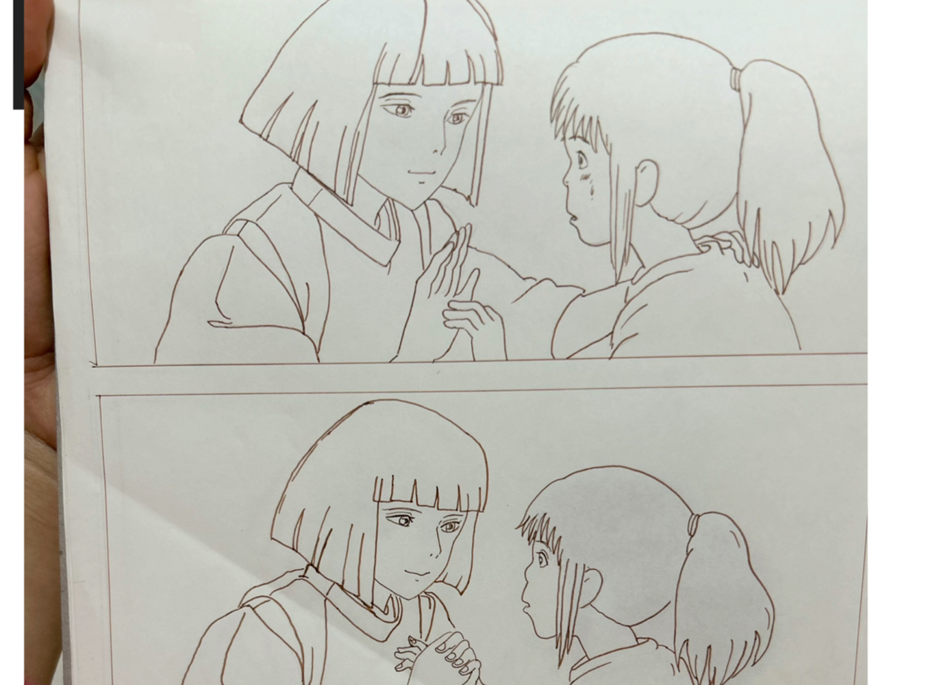 千与千寻 线稿