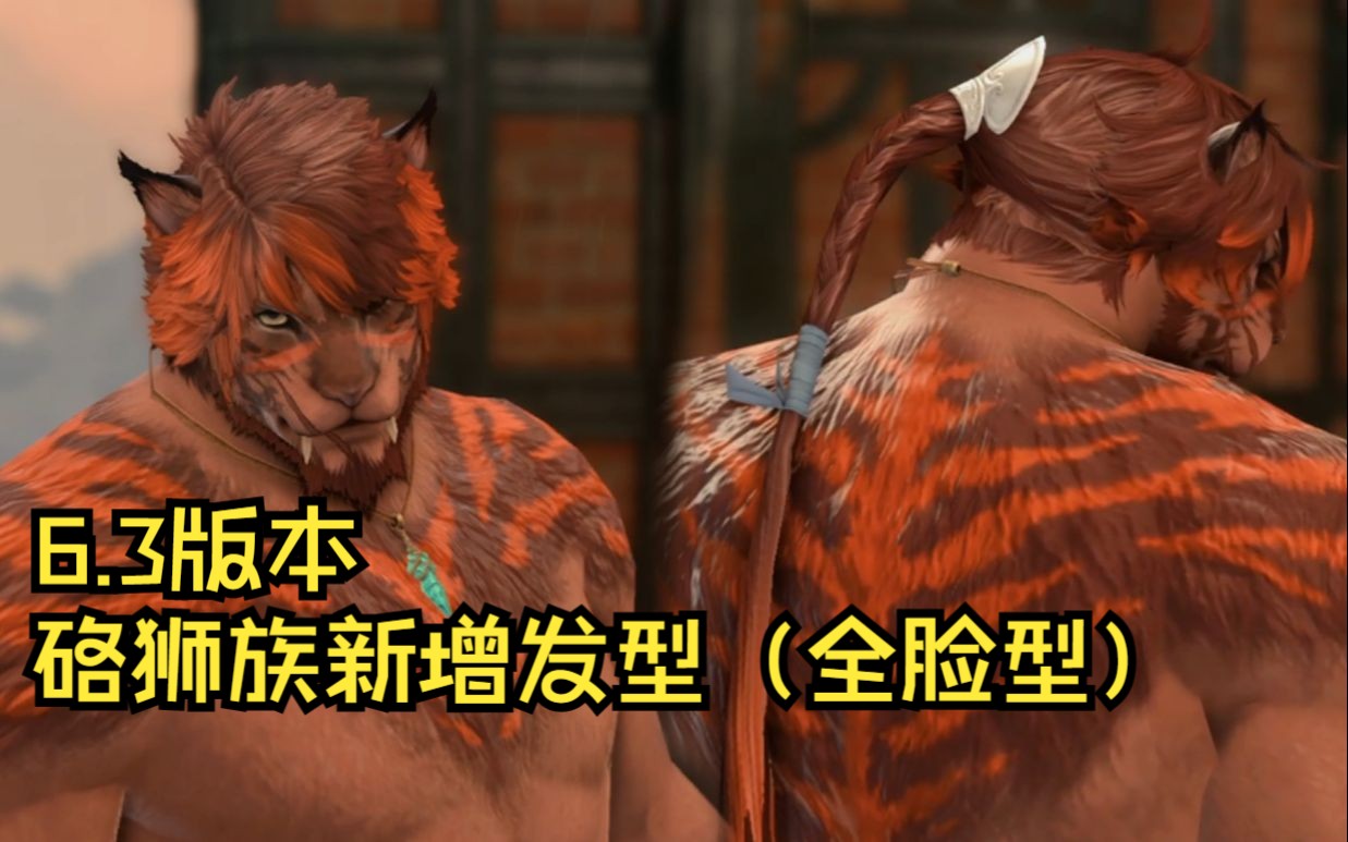 【ff14】6.3版本硌狮族新增发型(全脸型)一览