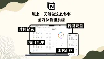 Download Video: 原来每天能做这么多事！Notion全能管理系统 OKR｜时间管理｜智能复盘