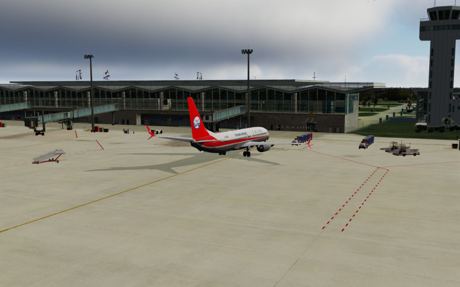 Prepar3D:B737降落淮安涟水机场哔哩哔哩bilibili