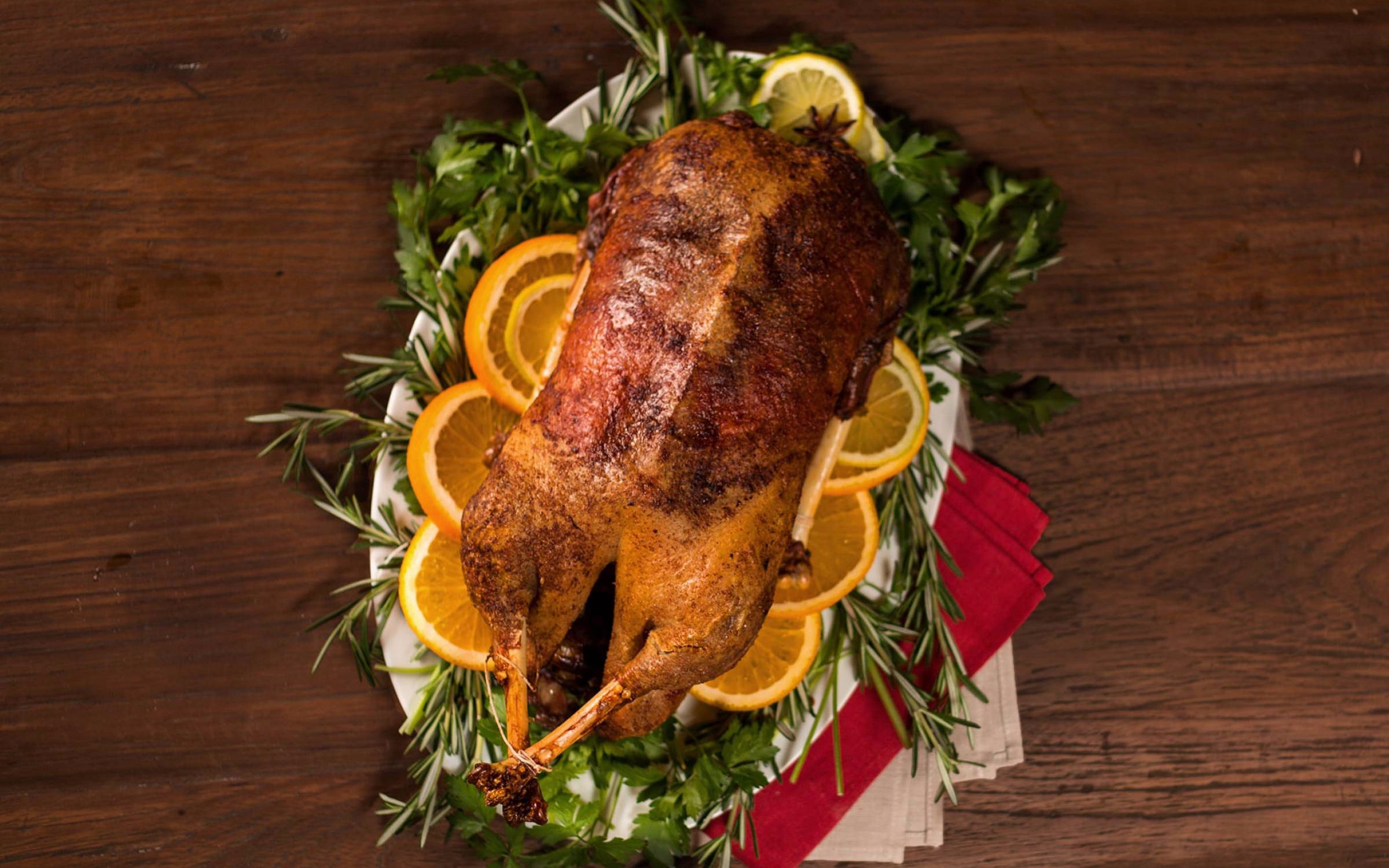 【圣诞节系列】让你吃到满足的脆皮烤鹅_哔哩哔哩_bilibili