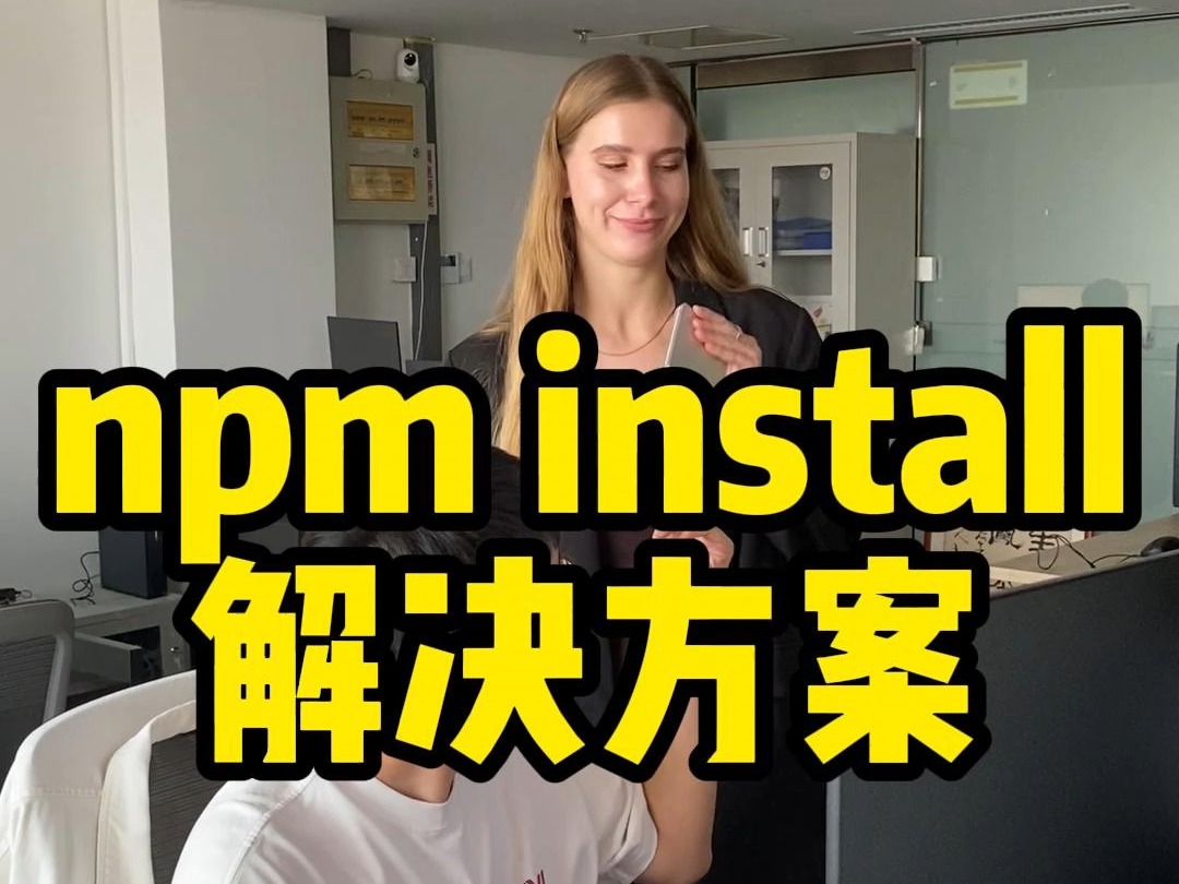 npm install 解决方案哔哩哔哩bilibili