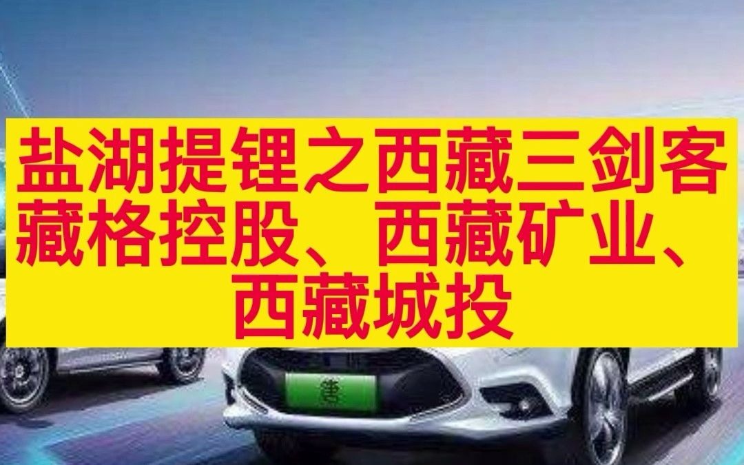 新能源产业链上游盐湖提锂之西藏三剑客藏格控股、西藏矿业、西藏城投哔哩哔哩bilibili