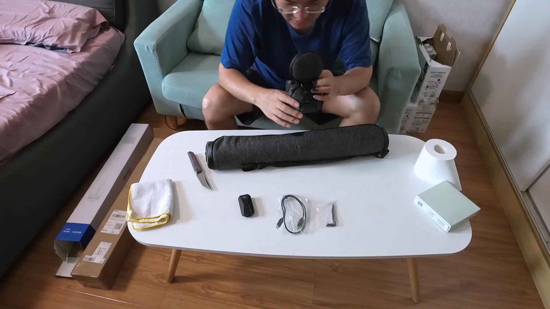 百诺benro自动调平三脚架开箱