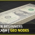 iBlender中文版插件 成捆的美金自己做 几何节点 Blender 插件 教程