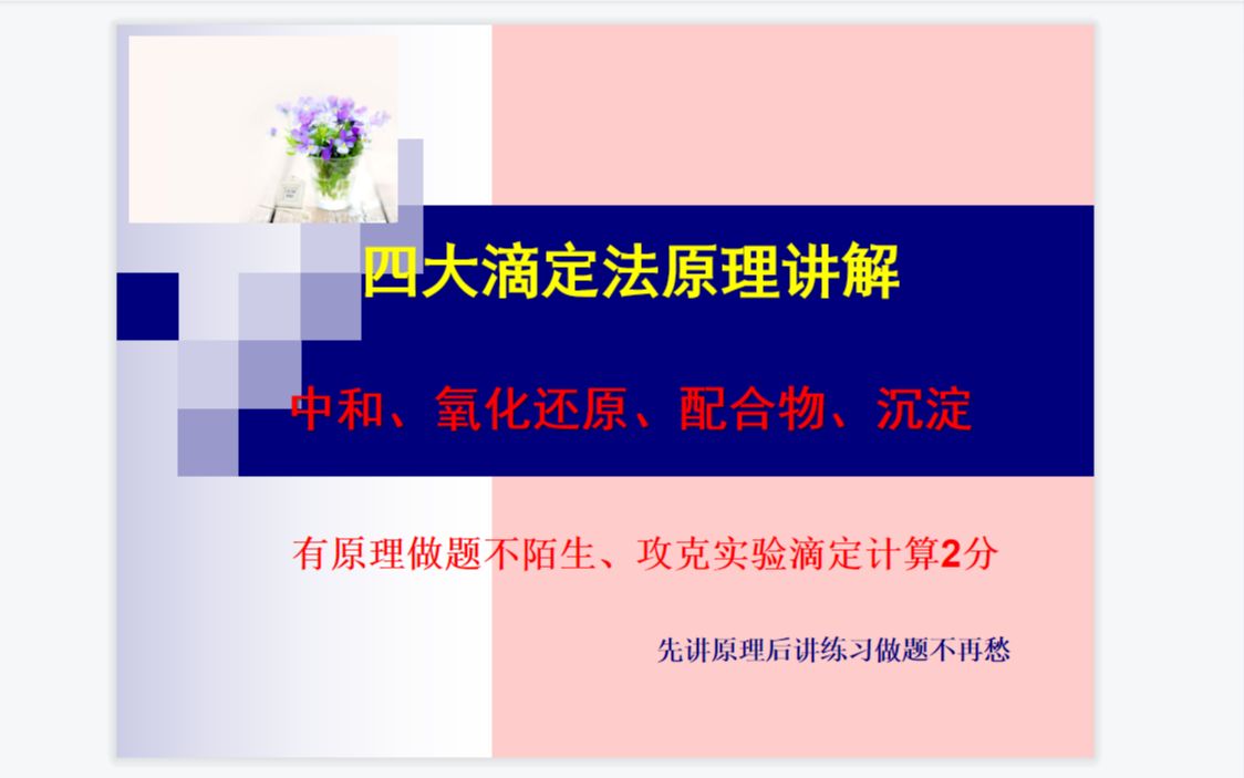 高中水溶液 四大滴定法原理详细讲解 先讲原理后讲练习 让基础同学也能做对实验最后计算哔哩哔哩bilibili