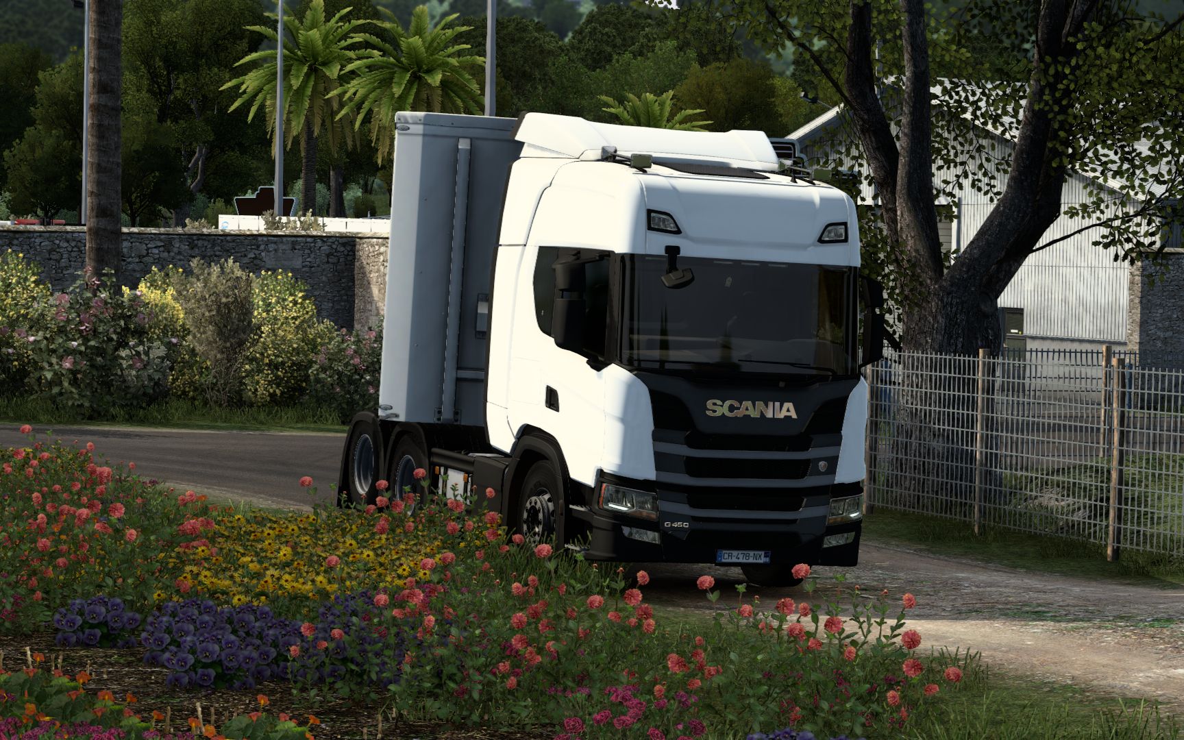 欧卡2 pov 驾驶斯堪尼亚g450 运输侧帘挂车