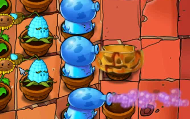 pvz寒冰投手寒冰大喷菇