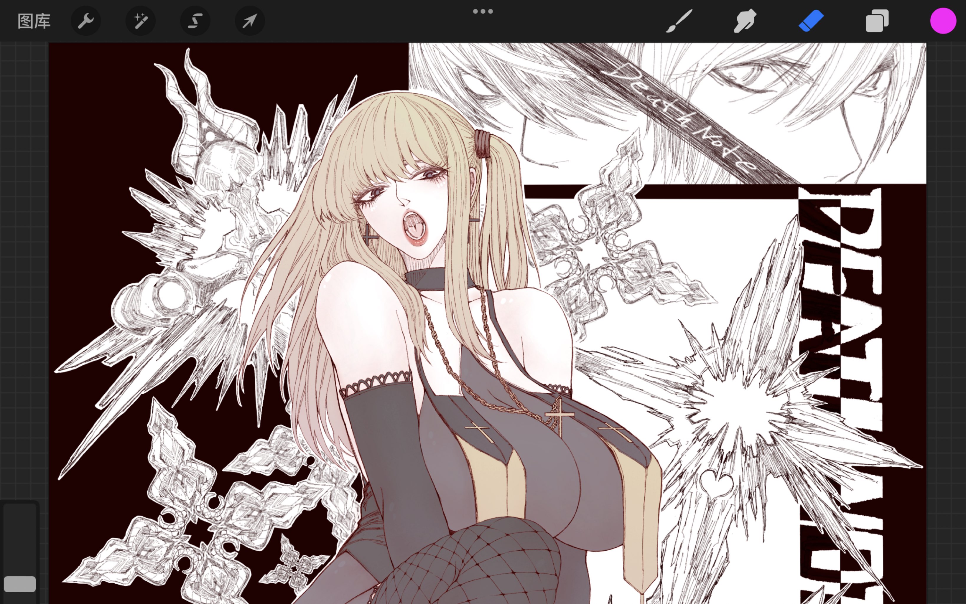 画个死亡笔记里的弥海砂195