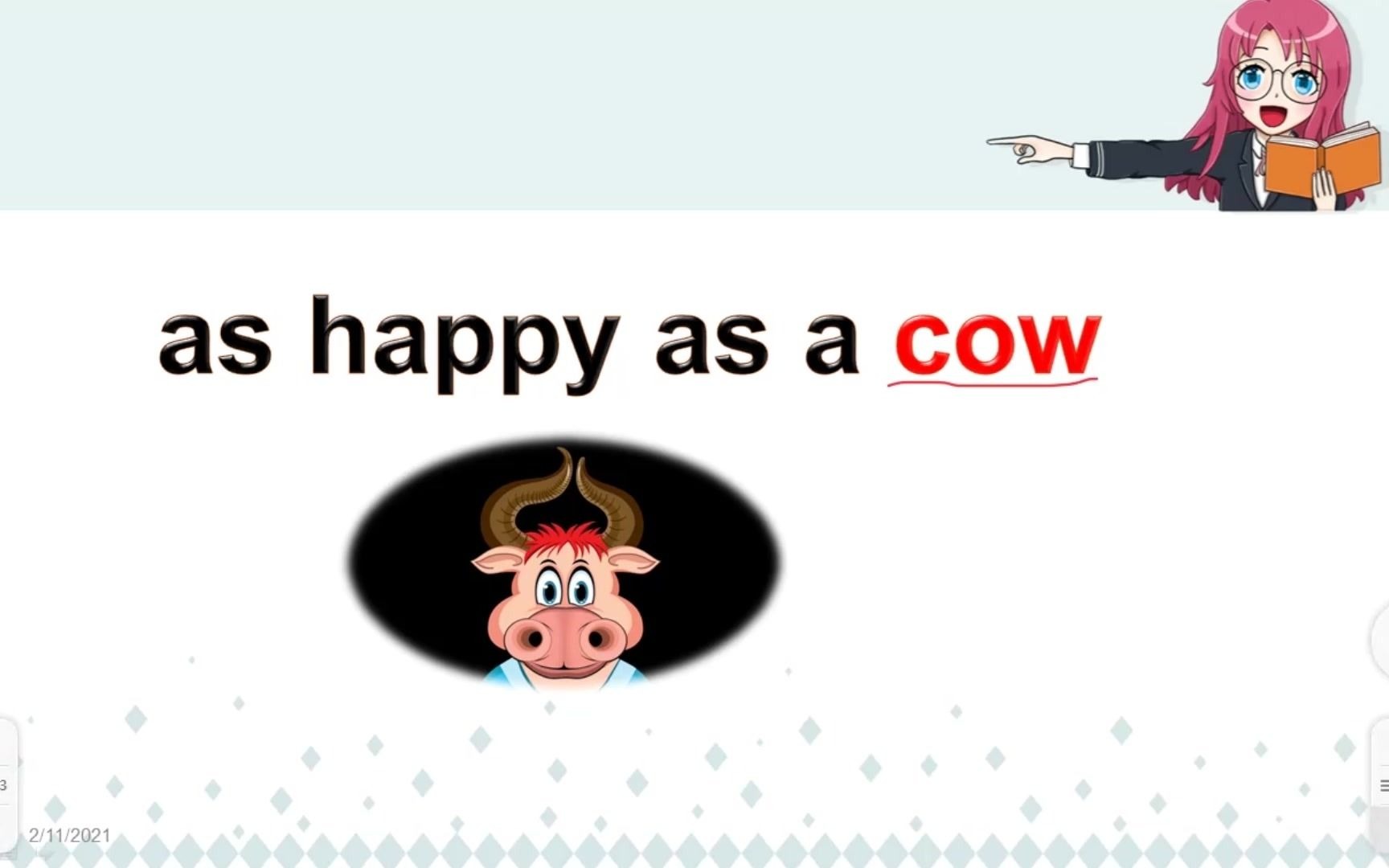 [图]大年三十！拜年啦！as happy as a cow什么意思？